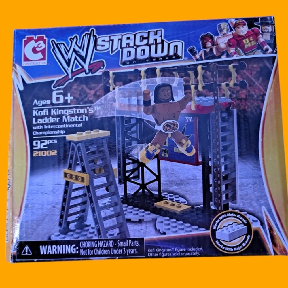 New WWE Stackdown Kofi Kingston's‎ Ladder Match Set 92 Pcs